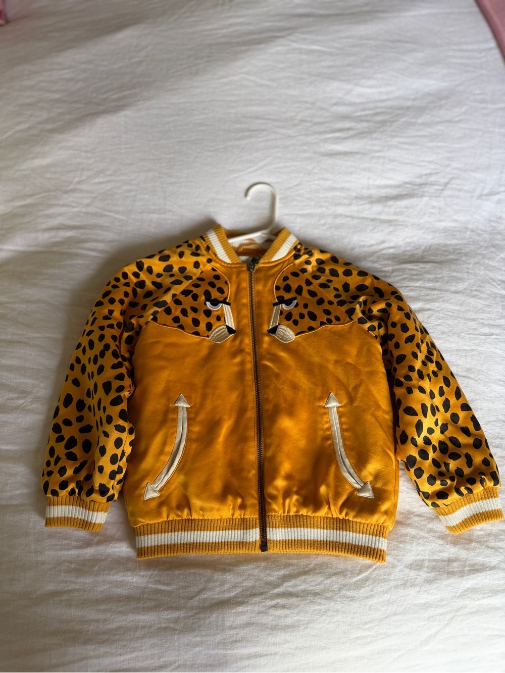 Stella McCartney Kids Yellow and Black Bomber Jacket
